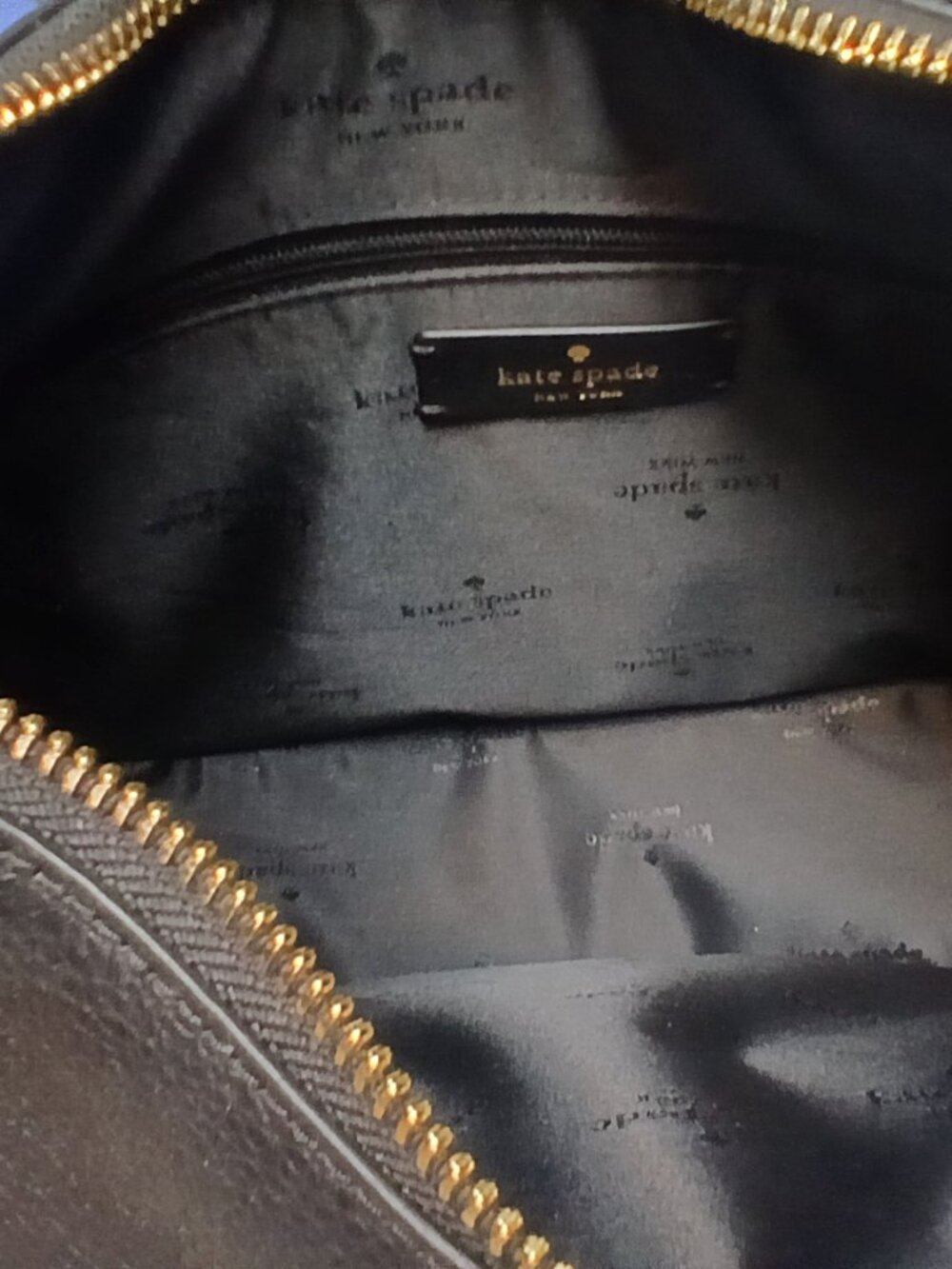 New Kate Spade Black Leather Shoulder Bag - Picture 3 of 6